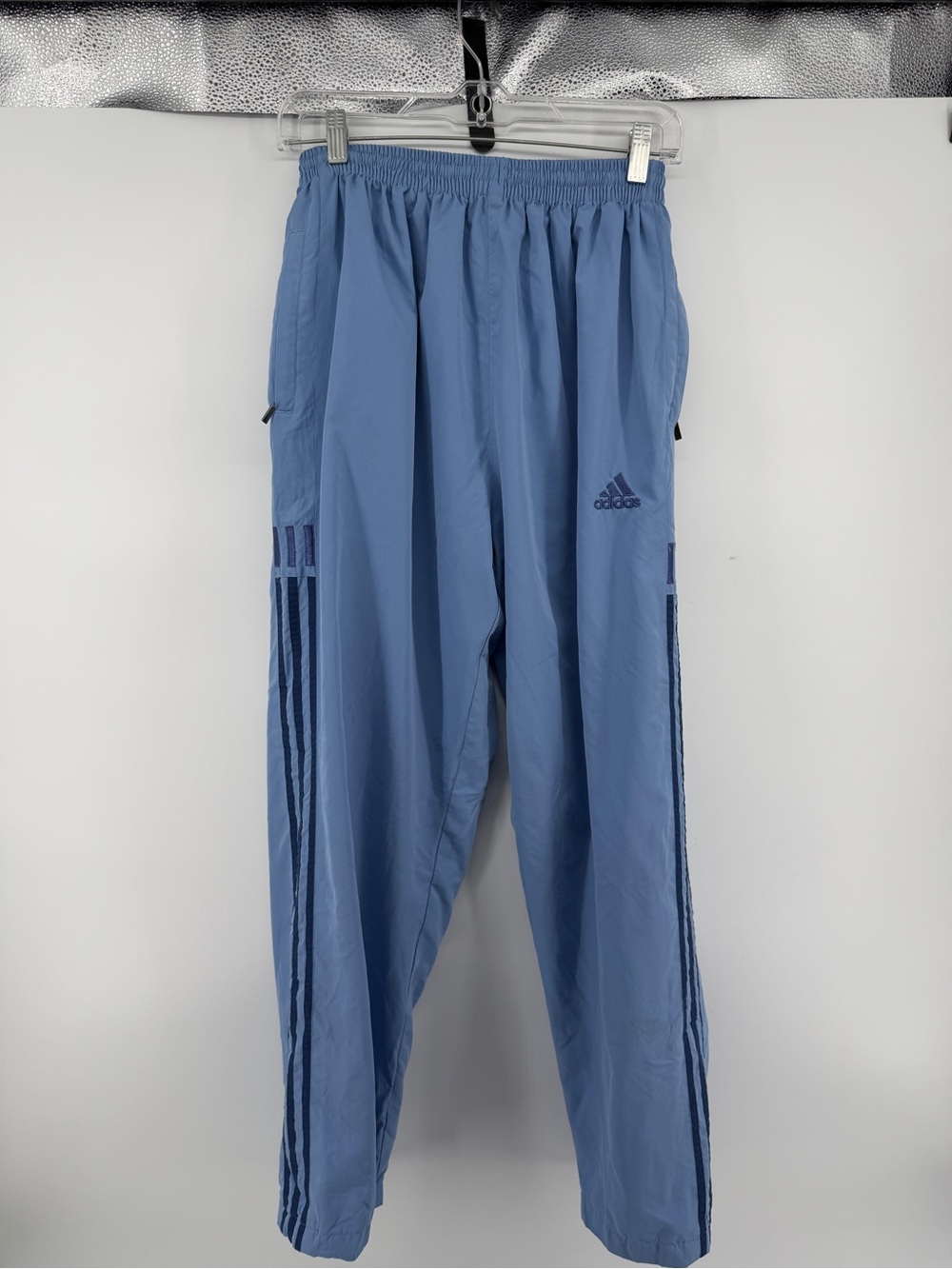 Adidas Blockette Y2K Retro 90s Streetwear Sporty Light Blue Track Suit Set SzL - Picture 11 of 16